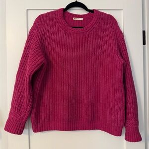 Marine Layer Oversized Crewneck Sweater in Rose Violet